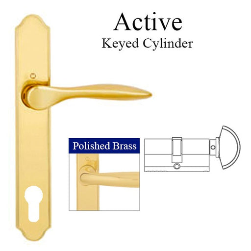 Hoppe New Orleans Active Handleset Resista Brass M1610/374N-Countryside Locks