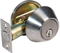 Tuff Stuff Single Cylinder Deadbolt, Polished Brass Heavy Duty US3 .Backset Adj-Countryside Locks