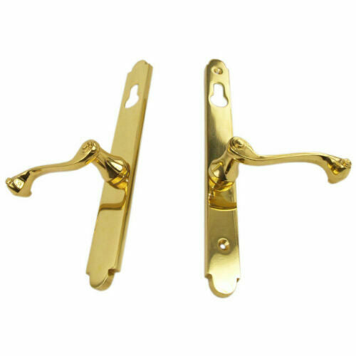 Marks K2750 Polished Brass Lever Plate Kit Only For Marks 2750 Thinline Lockset-Countryside Locks