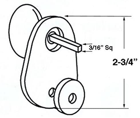 Marks USA 9117 Turnpiece For A Mortise Lockset 22AC-Countryside Locks