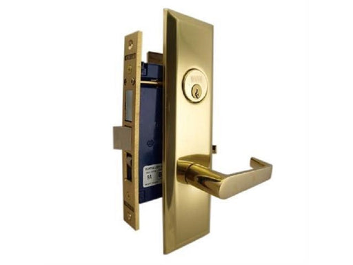 MARKS 116A ENTRANCE METRO APARTMENT MORTISE LOCKSET W/ LEVER HANDLE-Countryside Locks