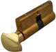 Marks #2621 Polished Brass US3 Euro Profile Single Cylinder-Countryside Locks