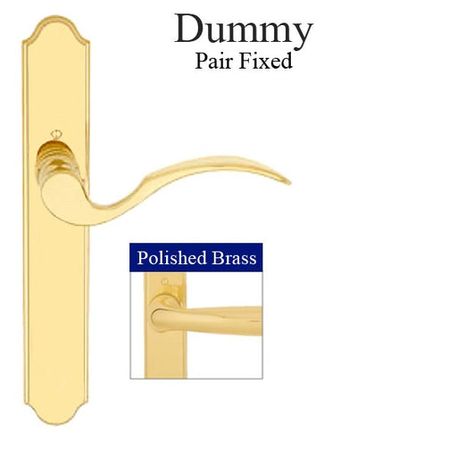 Hoppe Munchen Dummy Fixed Pair Resista Brass-Countryside Locks