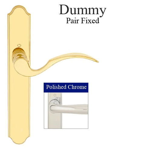 Hoppe Munchen Dummy, M112PL / 374N Fixed Pair - Polished Chrome-Countryside Locks