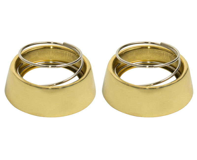 One Pair Of Cylinder Collar With Spring Rings Brass Will Fit Marks 22AC-Countryside Locks