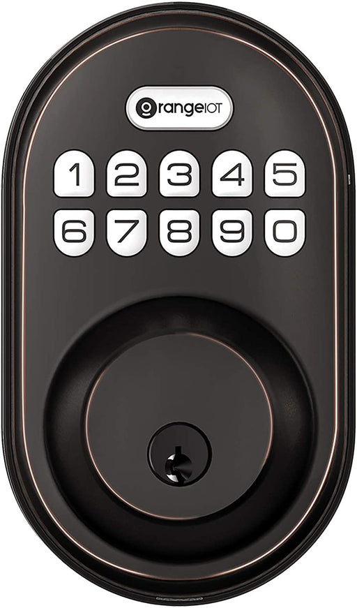 Keyless Entry Deadbolt Lock, Electronic Keypad Door Lock, Auto Lock, 1 Touch Locking, 20 User Codes, Easy to Install, Oil Rubbed Bronze-Countryside Locks
