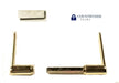 Papaiz MZ-35 replacement lever handles. Brass plated-Countryside Locks