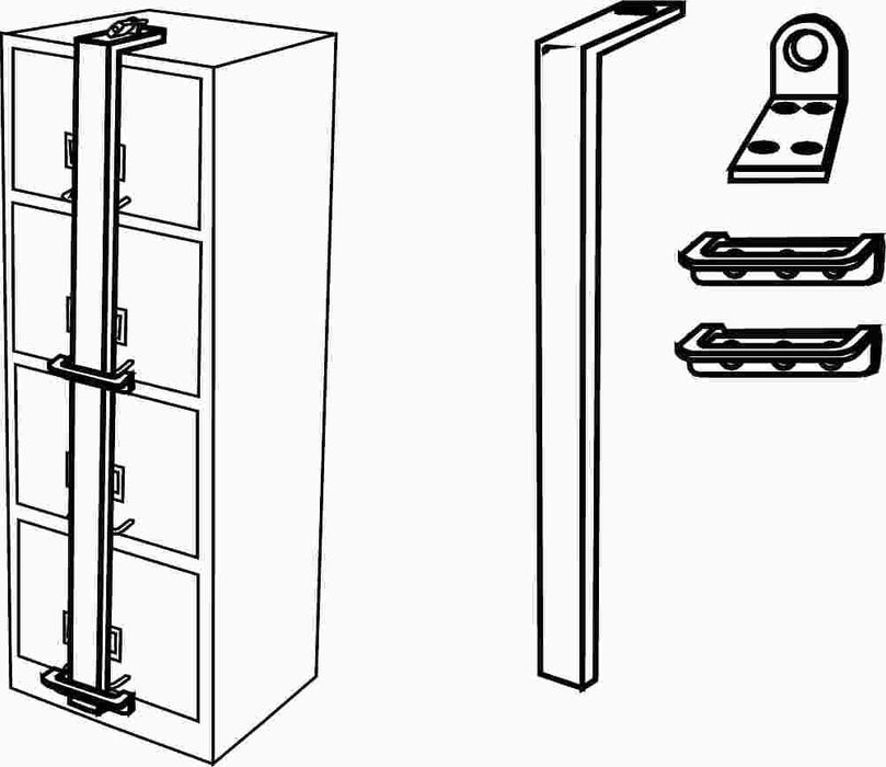 HPC Security Locking File Cabinet Bar 4 or 5 Drawer This Is A Lock For a File Cabinet-Countryside Locks