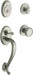 Baldwin Estate Logan Tubular Handleset Single Cylinder Classic Knob Satin Nickel-Countryside Locks