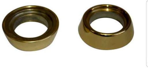Marks Polished Brass Cylinder Collars-Countryside Locks
