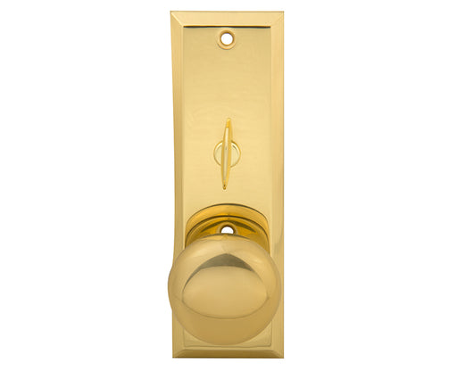 Escutcheon Plate With Solid Brass Door Knob and Zinc Alloy Turner-Countryside Locks