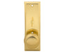 Escutcheon Plate With Solid Brass Door Knob and Zinc Alloy Turner-Countryside Locks