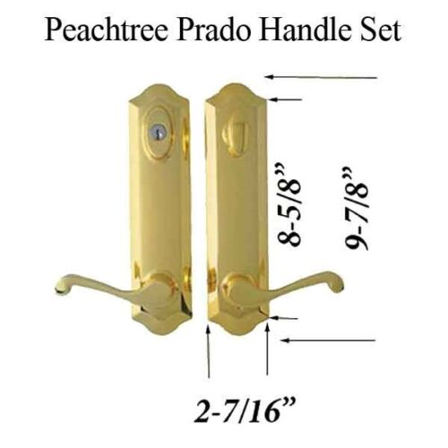 Peachtree Prado Handleset for Hinged Doors-Countryside Locks