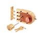 Segal Jimmy Proof Automatic Deadlocking Slam Lock Single Cylinder Lock Set-Countryside Locks